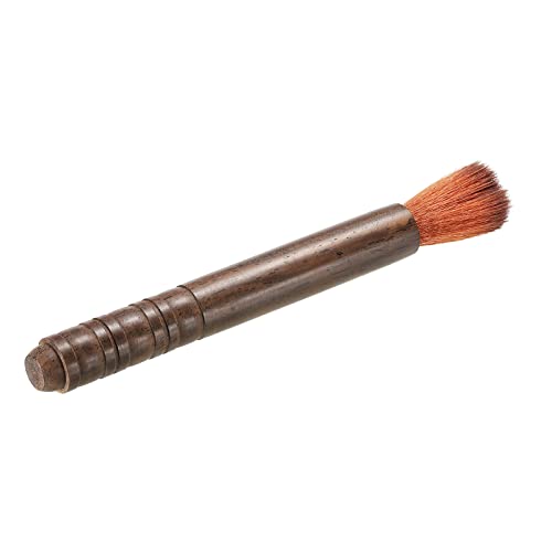 PATIKIL Guitar Cleaner Brush Sandalwood Round Head Guitar String Cleaner Tool for Musical Instrument Dark Brown - Image 3
