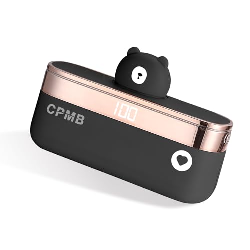 Aendern Small Power Bank with 5,000mAh Portable Charger 22.5W,Digital Display,Android, Power Bank Battery Pack Compatible with iPhone 16 &15 Series/Samsung/Moto/LG/Google,etc(Black)