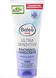 Balea med Ultra Sensitive Panthenol Handcreme, 5% Panthenol, mit Glycerin und Allantoin, ohne Parfüm, 100 ml