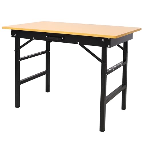 Portable Folding Work Table with Measuring Tape