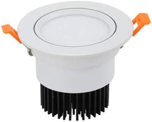 Lámpara de techo empotrada con ángulo de haz ajustable, moderna y sencilla, 5 W/7 W, LED, antideslumbrante, ahorro de energía, iluminación empotrada para sala de estar, pasillo, ropa, foco de lujo