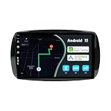 MSD 9 Pollice Autoradio Per Mercedes-Benz Smart 453 Fortwo (2014-2020) | Android 15 GPS Navigation Radio | Carplay Android Auto Volant Dual Band WiFi DSP DAB Bluetooth Mirror link | Telecamera | 2 Din