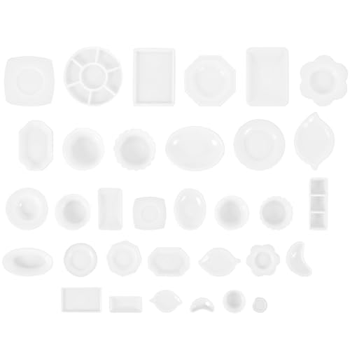 Frcolor スケール ミニチュアキッチン用ミニプレートとボウル 食器 ドールハウス装飾用 リアルデザイン 家用アクセサリー おままごと用