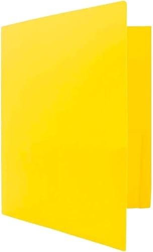 Miniatura 167 de JAM PAPER Heavy Duty Plastic Two Pocket Extra Tough School Folders - Blue - 6/Pack