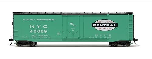 Rivarossi New York Central Railroad Box Car with Plug Door & Roof Walkway Running Number #48089 HO Scale Train Rolling Stock HR6635B