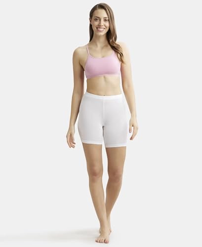 Image of Jockey 1351 Women Super Combed Cotton Elastane Stretch Multiway Styled Crop Top with Adjustable Straps and StayFresh Treatment