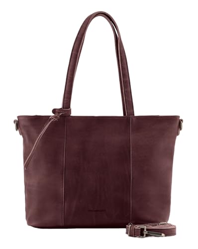 Sac shopper FREDsBRUDER My Forever Friend cabas cuir bordeaux grand volume