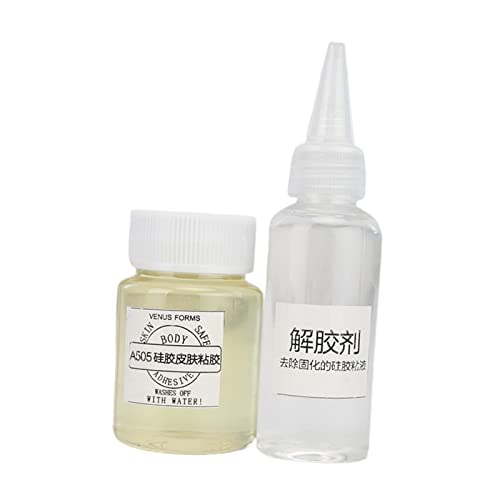 Kowaku Adhesive Kit for Breast Forms - Silicone Glue for Body Adhesive with Remover