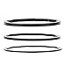 Haosie 3pcs Bike Cassette Spacers, Bike Spacer, Bike Headset Washer, Bracket Axle Washer, 3 Size 1mm 1.5mm 2mm Aluminum Alloy Bike Flywheel Hub Spacer Bike Bottom Bracket Axle Washer Gasket