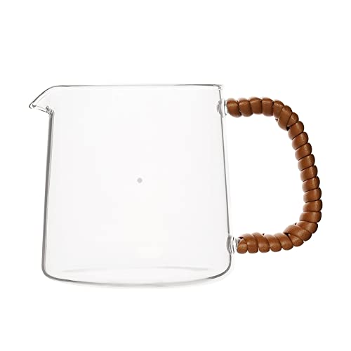 Watchget Coffee Server 300Ml Standard Glass Coffee Carafe For Pour Over Coffee & Tea Clear Coffee Pot With Rattan Handle, 10.1 Fl Oz #TOP9