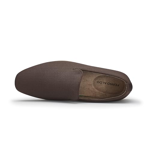 Image of Ferro Aldo Men's Slip-On Loafers | Woven Espadrille & Classic Styles | Casual & Formal Dress Shoes