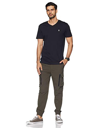 Image of Red Tape Men's Solid Regular Fit T-Shirt
