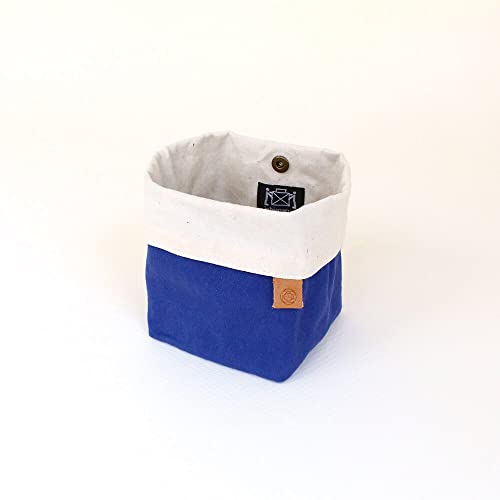 Cohana Accessory Pouch Waxed Canvas Japan Blue - 1pc, 8x8cm