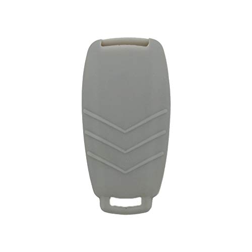 BROVACS Silicone Cover Protector Case Holder Skin Jacket Compatible with MERCEDES BENZ E Class 3 Button Smart Remote Key Fob CV4957 Grey - Image 2