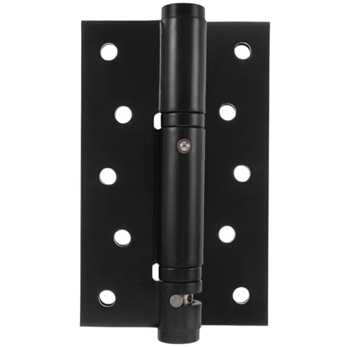 Self Closing Hinges Black Heavy Duty Stainless Steel Automatic Self Closing Door Hinges 4.9 Inch (128mm) Black Interior Spring Hinge Heavy Duty Door Hinges for Door or Wooden Gate - 1pc