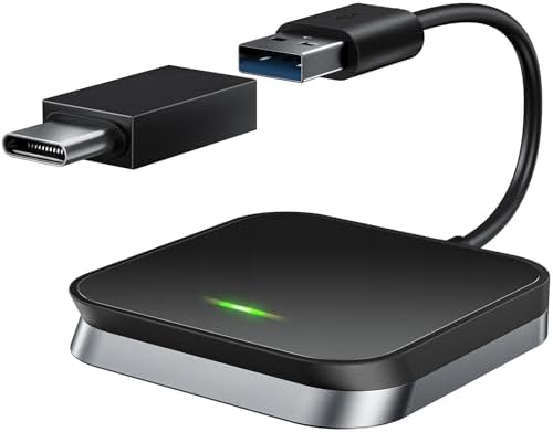 Bezprzewodowy adapter Carplay konwertuje fabryczny przewodowy Carplay w bezprzewodowy sposób, odpowiedni do Audi/VW/Opel/Citroën (2016+), kompatybilny z iOS 10+, 5 GHz WiFi