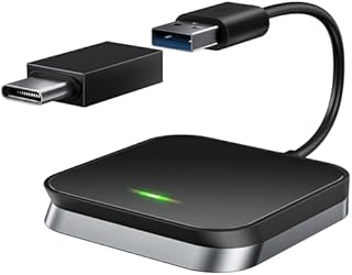 Bezprzewodowy adapter Carplay konwertuje fabryczny przewodowy Carplay w bezprzewodowy sposób, odpowiedni do Audi/VW/Opel/Citroën (2016+), kompatybilny z iOS 10+, 5 GHz WiFi