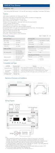 Controlador de señal Triac SK1 con protocolo DMX512 y 2,4G de 6A 4