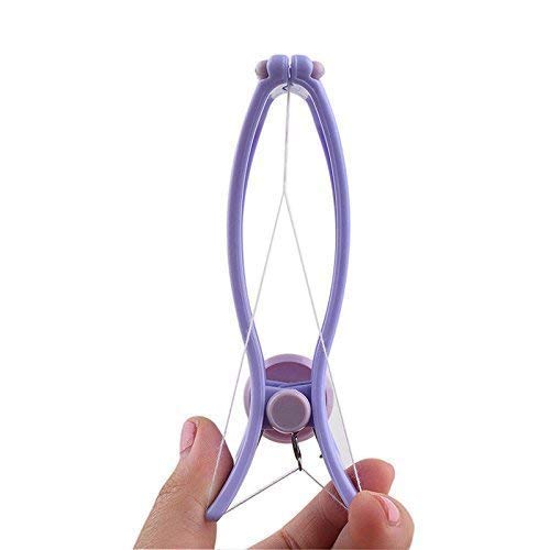 Manual Facial Hair Threading Tool for Eyebrows, Upper Lip, Chin, Forehead, Arms and Body, Handheld Hair Removal Threading Device with Comfortable Grip for Women and Men, Purple-image-40