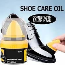 Image of Leather Repair Cream Liquid Shoe Polish, Liquid Shoe Shine, Natural Cream Leather Shoe Polish, Protects Leather from Scuffs and Scratches, Shoe Care Shoe Cream with Sponge (Black)