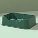 Zerodis Square, Semi Closed Proof Design Cat Litter Basin Spatter Proof Pet Toilet Basin Poop Pan for Household Pet Toilet Basin