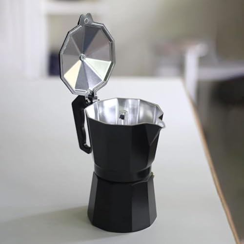 Image of Premium Stainless Steel Coffee Percolator | Rich & Aromatic Filter Coffee | Italian Coffee Maker Moka Pot (Silver, 2 Cup)