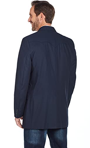 Circle S Mens Navy Polyester Plano Western Sport Coat2