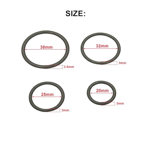 40pcs 4 Sizes O Rings Welded Strong Metal Heavy Duty Round Ring for Pet Collars Buckle Belts Strap Webbing Sewing - Image 3
