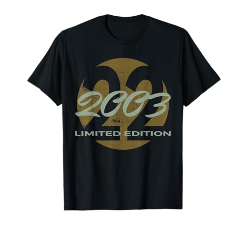 22 cumpleaños Hombres Señoras 22 años 2003 año de nacimiento Camiseta