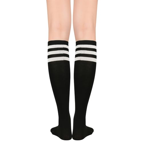 Komorebi Knee High Stripe Socks for Women - St. Patrick's Day & Mardi Gras Themed4