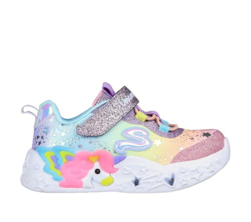 Skechers Kids Girls Unicorn Charmer-Twilight Dr Sneaker, Purple/Multi, 7 Toddler