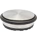 Produktbild WAGNER Bodentürstopper BIG DISK COLOR STEEL - Durchmesser Ø 100 x 30 mm, Industriestahl beschichtet, thermoplastischer Gummi, Edelstahl-Optik, 750 g - 15506400