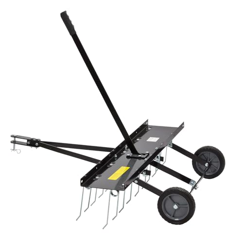 DEMA Entmooser Rasenstriegel Rasenkamm Vertikutierer RS 100 |...