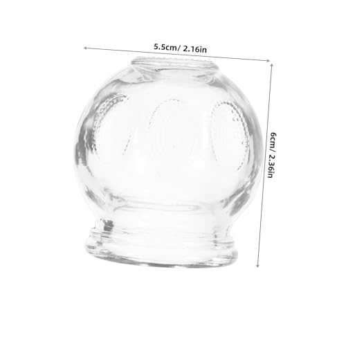 Set de 7 ventosas de vidrio para terapia de succión y masajes, uso en el hogar para cuidado corporal y tratamiento de celulitis miniatura 2