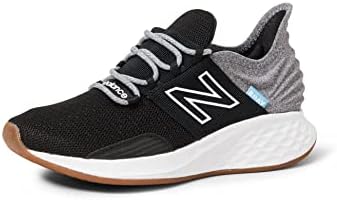New Balance Women's Fresh Foam Roav V1 Sneaker, Black/Light Aluminum, 8.5 M US
