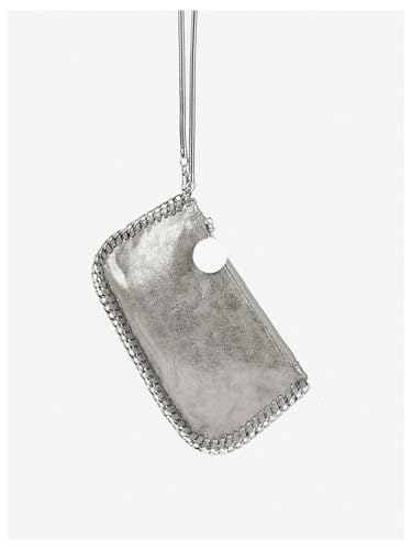 MakeMeChic Women's Metallic Shoulder Bag Chain Strap Zipper Crossbody Handbag Purse2