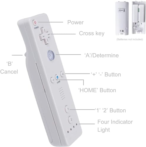 Image of TechKen 2 Pack Wii Remote Controller and Nunchuck with Silicone Case and Wrist Strap for Wii Wii U