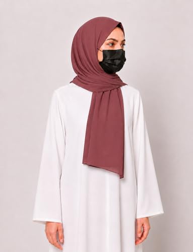 Image of Premium Georgette Hijab for Girls & Women | Lightweight and Breathable | Combo Pack of 4 | 180 cm x 70 cm