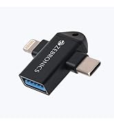 ZEBRONICS OTG2, 2 in 1 Lightning | Type C - USB OTG Converter, USB 3.0, Backward Compatible, Spee...