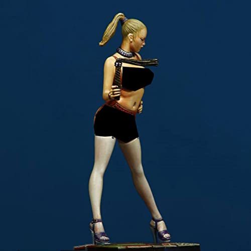 Figura antigua de mujer oficial 80mm kit de resina miniatura 2