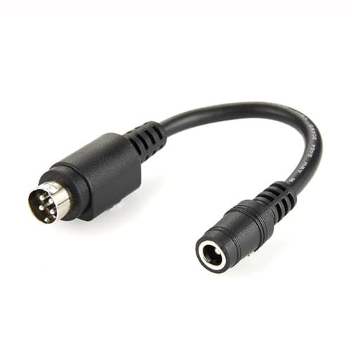 GXMRHWY Mini DIN macho de 4 pines a conector hembra de 5,5 x 2,1 mm, 10 cm