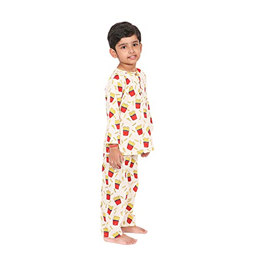 Image of Cotton Night Suit for Boys & Girls | Kids Pajama Set | Baby Girls Top-Pant Set | Kids Dress