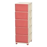 JEJアステージ(JEJ Astage) 収納ケース デコニー チェスト ピンク 日本製 簡単組み立て 幅34×奥行41.5×高さ106.1cm
