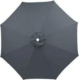 Tampa De Substituição Cobertura Para Ombrelone 3m Sem Base 6/8 Varetas (3m 6Varetas Cinza)