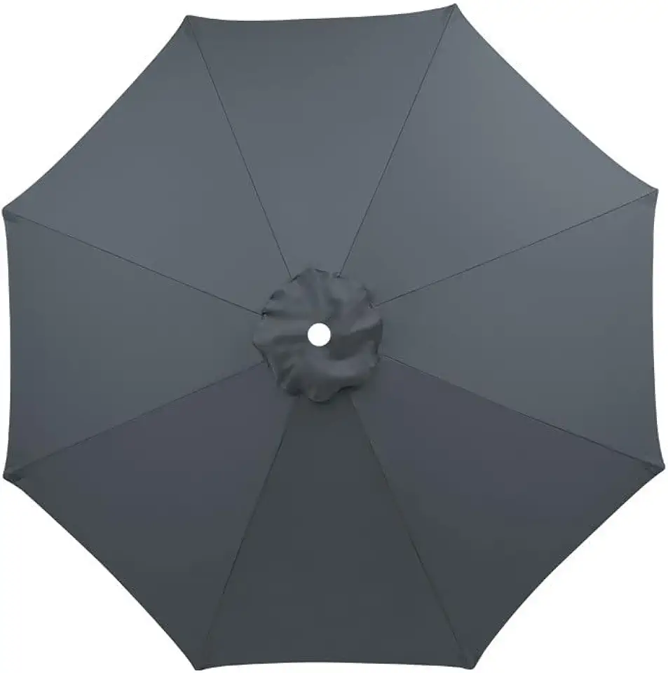 Tampa De Substituição Cobertura Para Ombrelone 3m Sem Base 6/8 Varetas (3m 8Varetas Cinza)