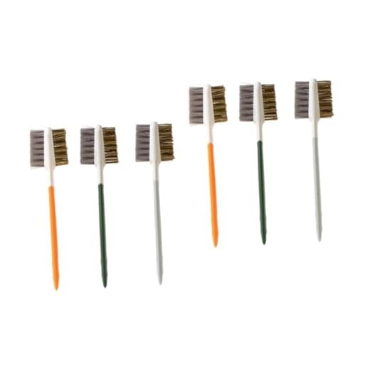 Alipis 6piezas Cepillo De Limpieza De Gas Herramienta De Cocina para Limpiar Rejillas y Quemadores Cepillos De Inoxidable para Cocinas De Gas y Superficies De Cocción