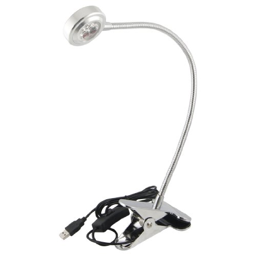 Ruilogod Ordenador portátil PC PC 3x3W 3 LED DISPIO DE DESPUÉS DE ESCRITORÍA DE ESCRITORÍA DE ESCRITORÍA LED Tono plateado