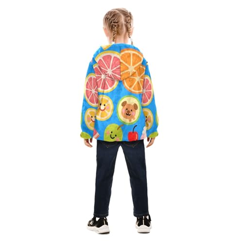 Fruit Sherpa Fleece Girls4