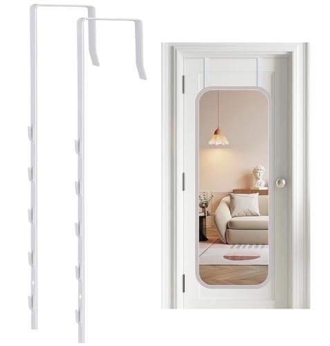 Dexspoeny Over-The-Door Mirror Hanger, Adjustable 13.6...