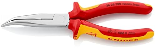 Knipex Szczypce tnące półokrągłe (wydłużone typu bociani dziób) chromowane, izolowane zanurzeniowo wg VDE 200 mm 26 27 200
